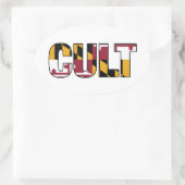 Maryland Flag Cult Oval Decale Ovale Sticker (Tas)