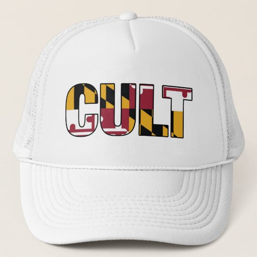 Maryland Flag Cult Trucker Hat Pet (Voorkant)