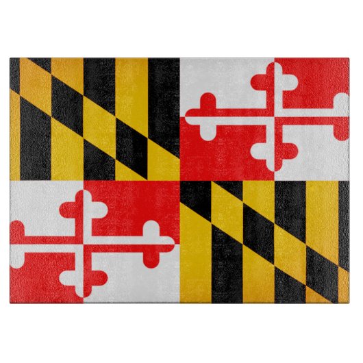 Maryland Flag Cutting Board Snijplank (Voorkant)