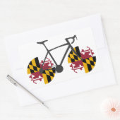 Maryland Flag Cycling Rechthoekige Sticker (Envelop)