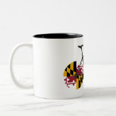 Maryland Flag Cycling Tweekleurige Koffiemok (Links)