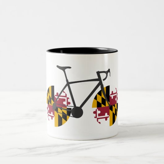 Maryland Flag Cycling Tweekleurige Koffiemok (Center)