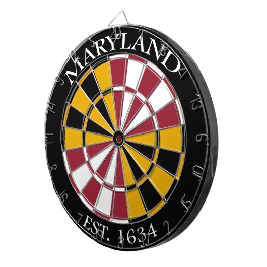 Maryland Flag Dartboard Dartbord (Voorkant Rechts)