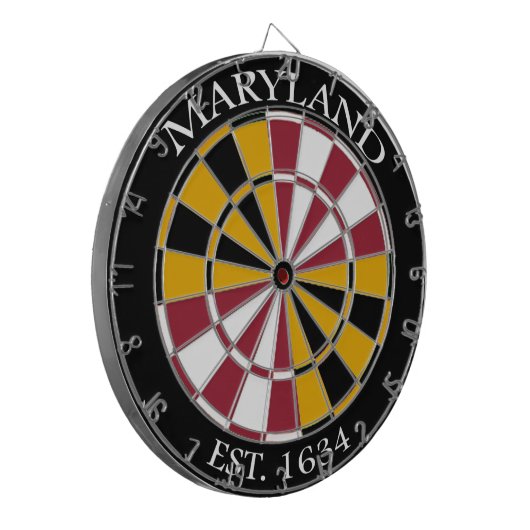 Maryland Flag Dartboard Dartbord (Voorkant Links)