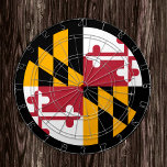 Maryland Flag Dartboard & Maryland/USA-spelraad Dartbord<br><div class="desc">Dartboard: Maryland & Maryland vlag,  liefhebbers van plezier in het gezin - hou van mijn land,  zomergames,  vakantie,  vaders dag,  verjaardagsfeest,  universiteitsstudenten/sportfans</div>