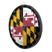 Maryland Flag Dartboard & Maryland/USA-spelraad Dartbord (Voorkant Rechts)