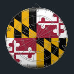 Maryland Flag Dartbord<br><div class="desc">Maryland is een Amerikaanse staat gelegen in de Mid-Atlantische regio van de Verenigde Staten, grenzend aan Virginia, West Virginia, en Washington, D.C. in het zuiden en westen; Pennsylvania in het noorden; en Delaware ten oosten. Maryland was de zevende staat die de grondwet van de Verenigde Staten heeft geratificeerd en heeft soms...</div>