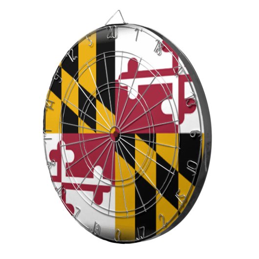 Maryland Flag Dartbord (Voorkant Rechts)