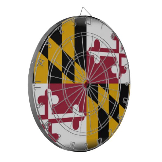 Maryland Flag Dartbord (Voorkant Links)