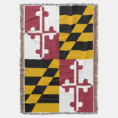Maryland Flag Deken (Voorkant Verticaal)