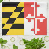 Maryland Flag Dish Towel Theedoek (Gevouwen)