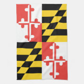 Maryland Flag Dish Towel Theedoek (Verticaal)