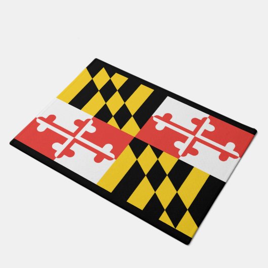 Maryland Flag door Mat (Schuin)