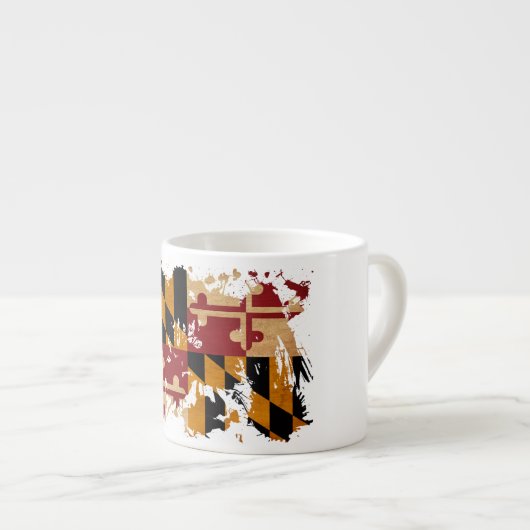 Maryland Flag Espresso Kop (Voorkant rechts)