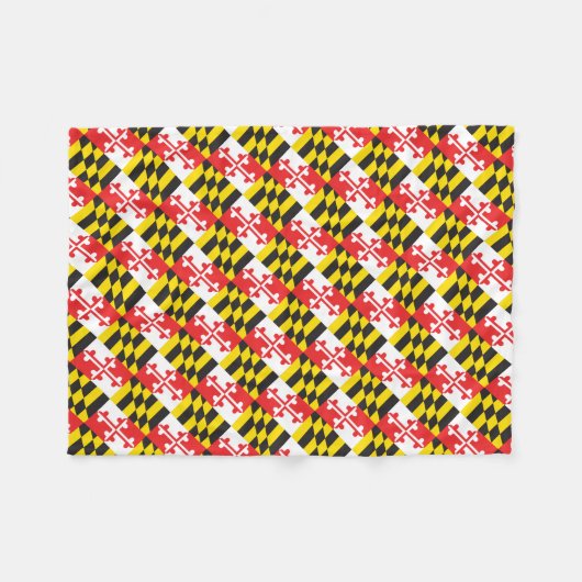 Maryland Flag Fleece Deken (Voorkant (Horizontaal))