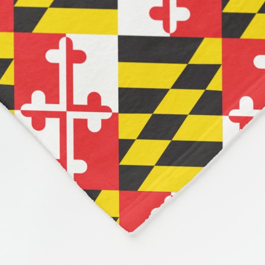 Maryland Flag Fleece Deken (Hoek)