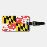 Maryland Flag Gepersonaliseerd Bagagelabel