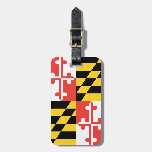 Maryland Flag Gepersonaliseerd Bagagelabel (Voorkant verticaal)