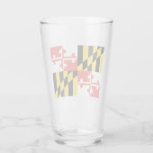 Maryland Flag Glass Cup Glas (Achterkant)