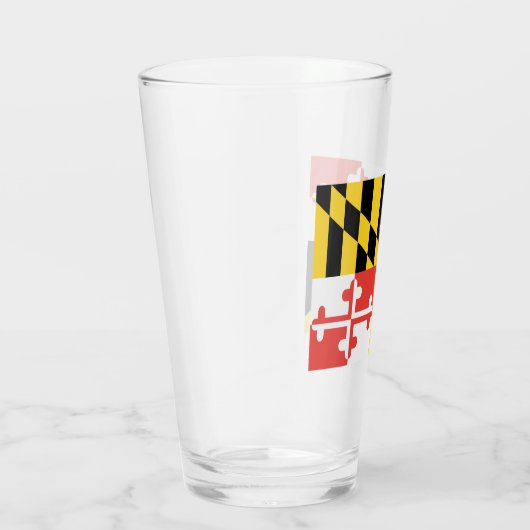 Maryland Flag Glass Cup Glas (Rechts)
