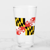 Maryland Flag Glass Cup Glas (Voorkant)