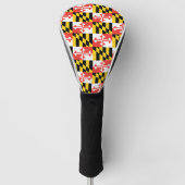 Maryland Flag Golf Club Head Hoesje Golfheadcover (Voorkant)