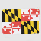 Maryland Flag Golf Handdoek (Horizontaal)