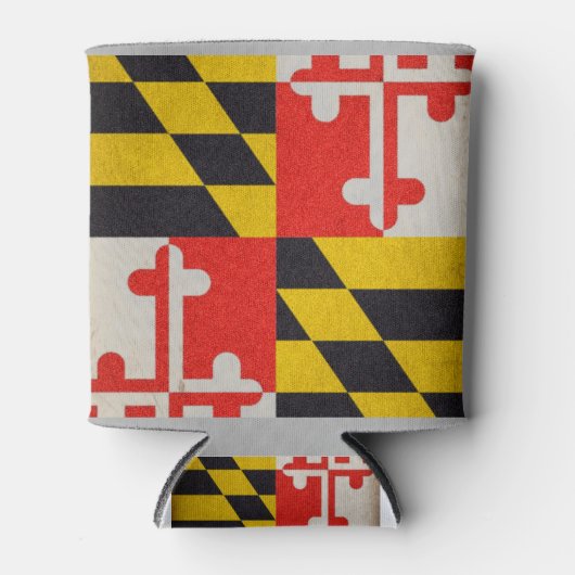 Maryland Flag - Grunge Blikjeskoeler (Voorkant)