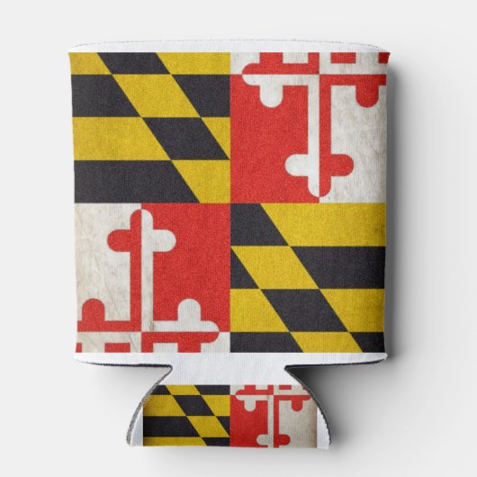 Maryland Flag - Grunge Blikjeskoeler (Achterkant)