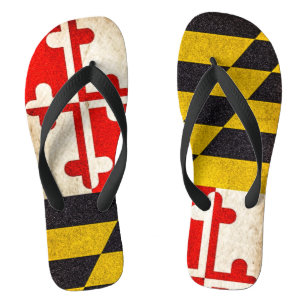 Maryland Flag - Grunge Teenslippers