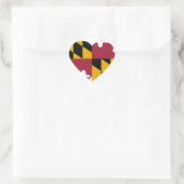 Maryland Flag Hart Sticker (Tas)