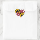 Maryland Flag Hart Sticker (Tas)