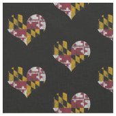 maryland Flag Hearts Stof (Close Up)