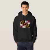 Maryland Flag Hoodie (Voorkant volledig)