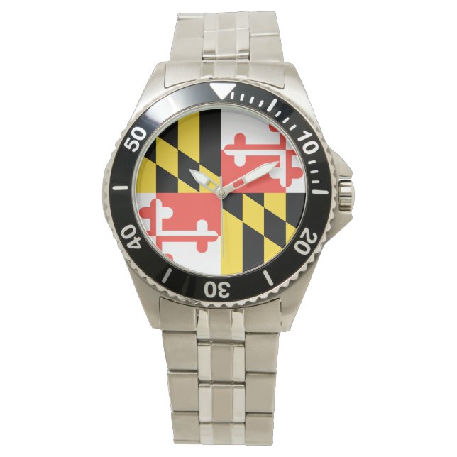 MARYLAND FLAG HORLOGE (Voorkant)