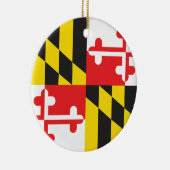 MARYLAND FLAG KERAMISCH ORNAMENT (Rechts)