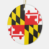 MARYLAND FLAG KERAMISCH ORNAMENT (Links)