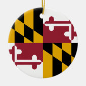 Maryland Flag Keramisch Ornament (Voorkant)