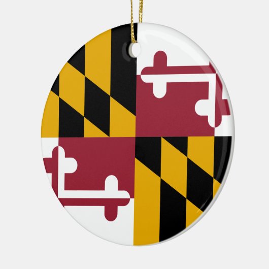 Maryland Flag Keramisch Ornament (Links)