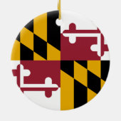 Maryland Flag Keramisch Ornament (Achterkant)