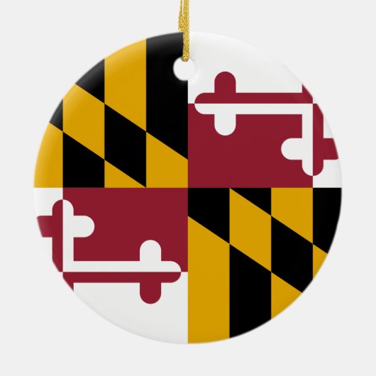 Maryland Flag Keramisch Ornament (Achterkant)