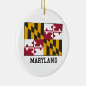Maryland Flag Keramisch Ornament (Rechts)