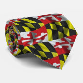 Maryland Flag (klein afdrukken) Stropdas (Opgerold)