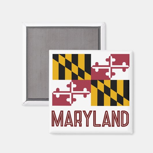 Maryland Flag Magneet (Voorkant / Achterkant)