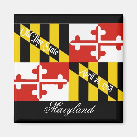 Maryland Flag Magnet (Voorkant)