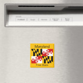 Maryland Flag Magnet (Insitu (Vaatwasser))