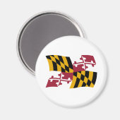 Maryland Flag Magnet (Voorkant / Achterkant)