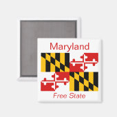 Maryland Flag Magnet (Voorkant / Achterkant)