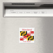 Maryland Flag Magnet (Insitu (Vaatwasser))