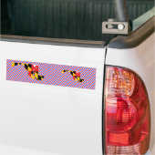 Maryland Flag Map Bumpersticker (Op Truck)